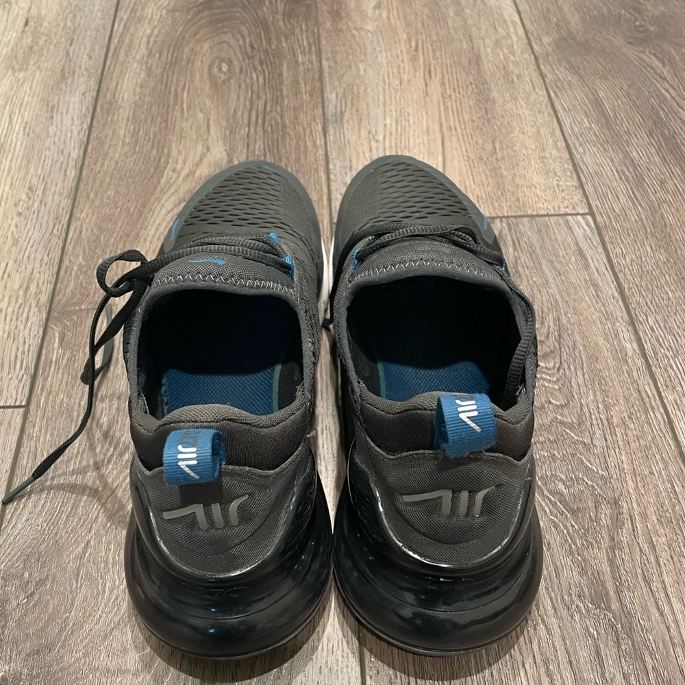 Nike Air Max 270 Black with Blue Highlights - Picture 3 of 9